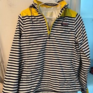 Vineyard Vines Yellow and Navy Striped Jacket
